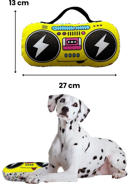 Köpek Peluş Oyuncak Seti Vikvikli Gitar ve Peluş Radyo Köpekler Için Eğlenceli Aktivite Oyuncakları fiyatları