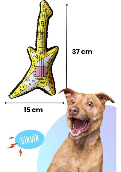 Köpek Peluş Oyuncak Seti Vikvikli Gitar ve Peluş Radyo Köpekler Için Eğlenceli Aktivite Oyuncakları modelleri