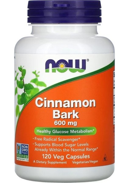 Cinnamon Bark 600 Mg 120 Bitkisel Kapsül