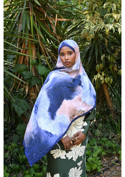 Comfy Aura Desen Şal - Morcivert modelleri