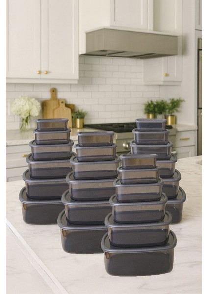 24'lü Hava Geçirmez Saklama Kabı Antrasit