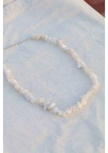 Kristal Kuvars Spiritüel Enerji Doğal Taş Kolye