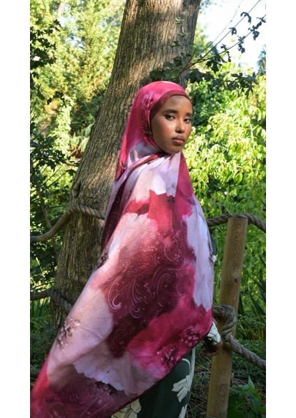 Comfy Aura Desen Şal - Bordo indirimleri