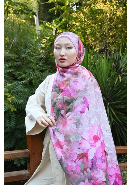 Comfy Flue Desen Şal - Pembe fiyatları