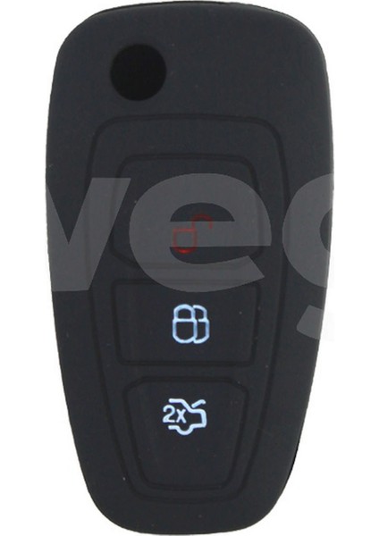 Kontak Anahtar Kumanda Koruyucu Kilif Silikon Ford Transit-Mondeo-Focus-Ranger-C Max-S Max Siyah Sptgl