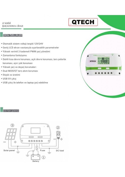 Solinved 40A Pwm Sarj Kontrol Cihazı fiyatları