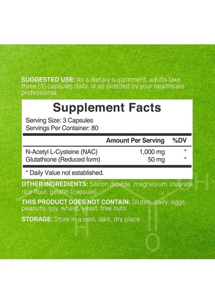Na/c Supplement (N-Acetyl Cysteine) With Reduced Glutathione, 240 Capsules fiyatları