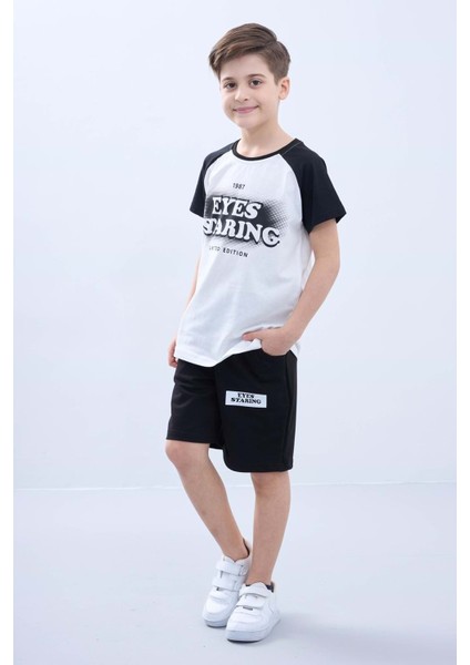 Penye Süprem Baskılı Yazlık Şortlu Takım M00734 fiyatları