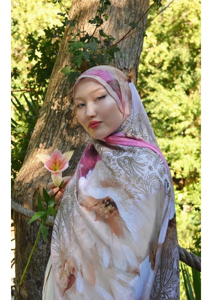 Comfy Aura Desen Şal - Mocha