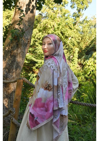 Comfy Aura Desen Şal - Mocha modelleri