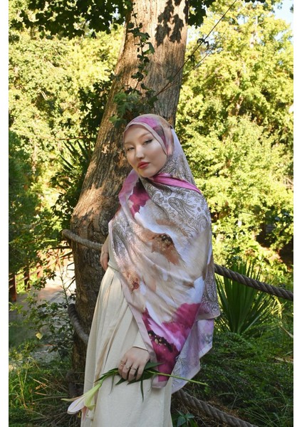 Comfy Aura Desen Şal - Mocha