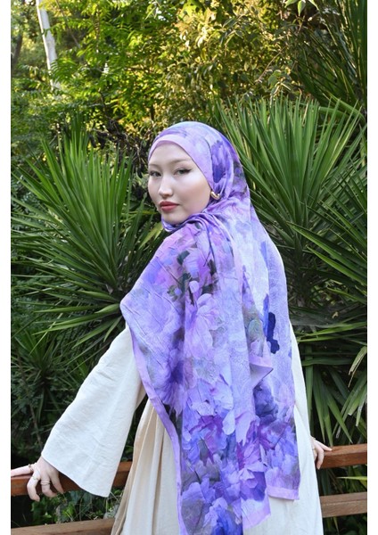 Comfy Flue Desen Şal - Lila fiyatları