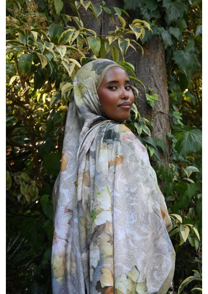 Comfy Flue Desen Şal - Yeşil modelleri