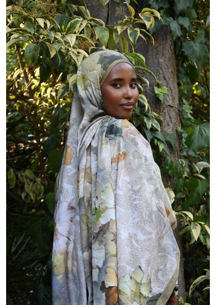 Comfy Flue Desen Şal - Yeşil fırsatları