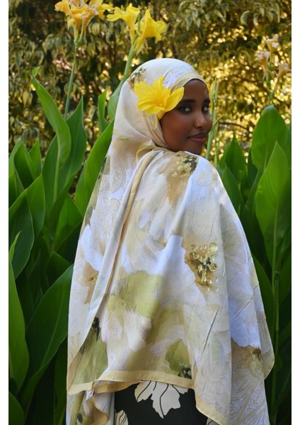 Comfy Aura Desen Şal - Sarı