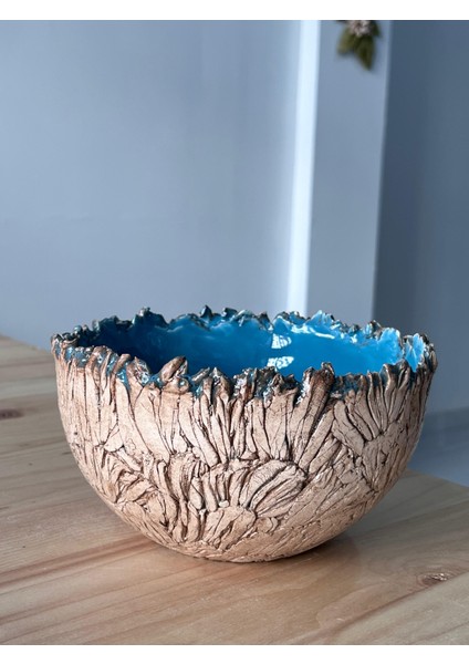 Doğanın Izleri Serisi El Yapımı Seramik Kase