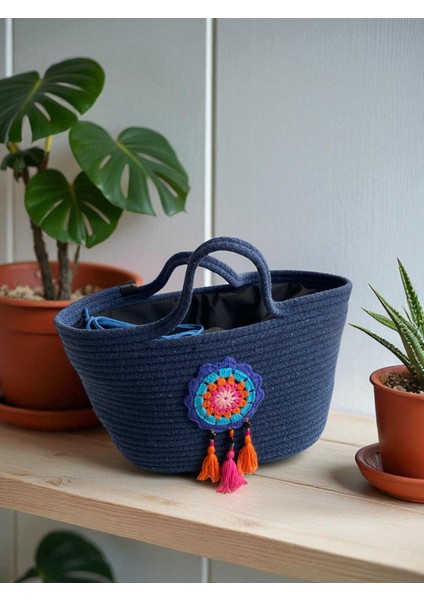 Hasır Görünümlü Omuz Çantası , El Çantası , Plaj Çantası