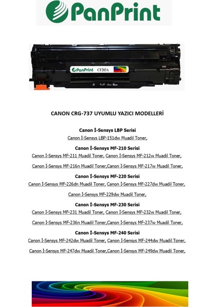 Canon I-Sensys MF-237W Muadil Toner fiyatları