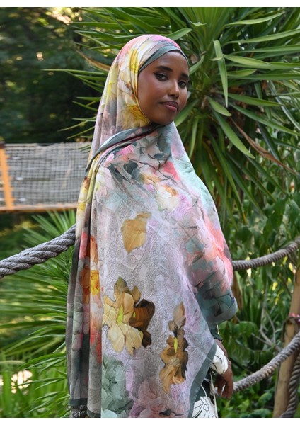 Comfy Flue Desen Şal - Petrol