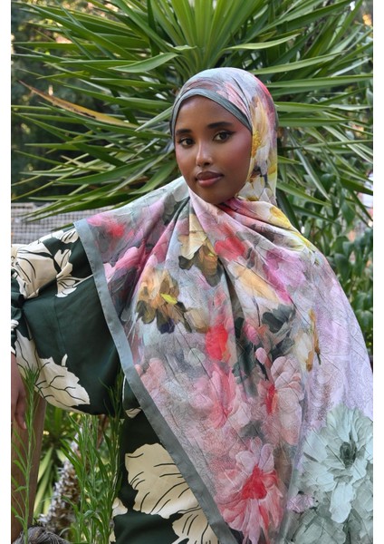 Comfy Flue Desen Şal - Petrol fırsatları