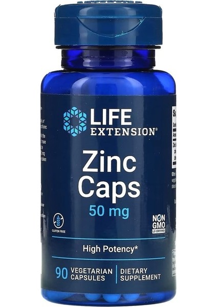 Zinc Caps High 50 Mcg 90 Kapsül
