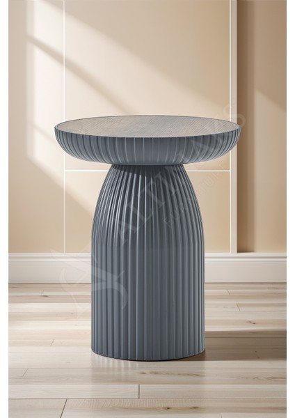 Diamond Bohem Sehpa,tekli Sehpa,yan Sehpa,zigon Sehpa - Antrasit & Barok (K.gri & Ceviz) fırsatları