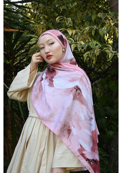 Comfy Aura Desen Şal - Pembe
