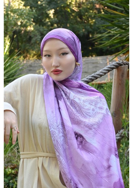 Comfy Aura Desen Şal - Lila