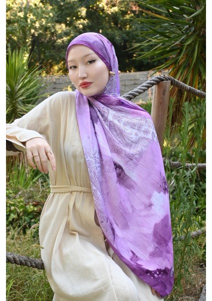 Comfy Aura Desen Şal - Lila fırsatları
