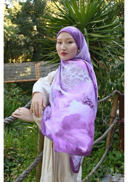 Comfy Aura Desen Şal - Lila indirimleri