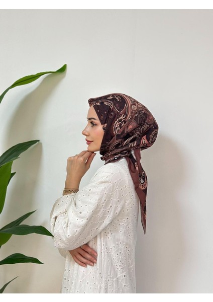 Meduse Desen Eşarp - Mocha modelleri