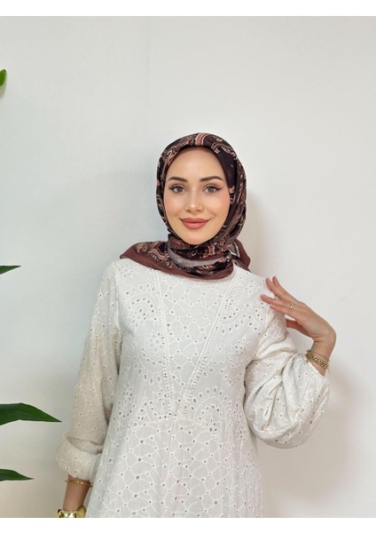 Meduse Desen Eşarp - Mocha fırsatları