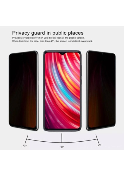 Xiaomi RedMi Note 8 Hayalet Kırılmaz cam Privacy fiyatları