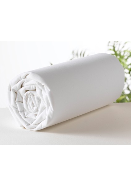Kırık Beyaz 120 x 200 cm Tek Kişilik Lastikli Çarşaf Takımı