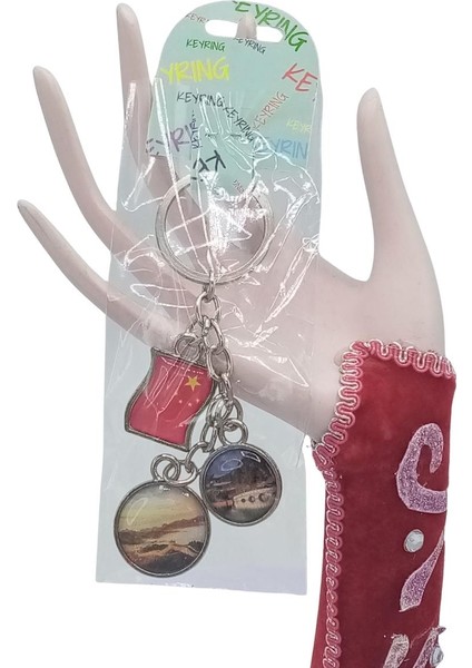 Çin Üçlü Epoksi Metal Çift Taraflı Damla Anahtarlık China fiyatları