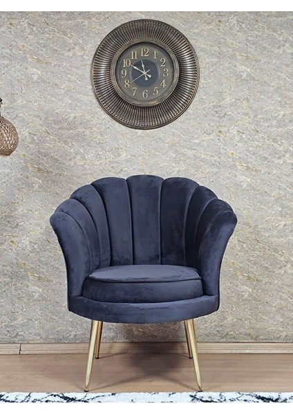 Tekli Istiridye Gold Kaplama Sivriltme Ayak Çay Seti Koltuk Tekli Berjer , Balkon, Salon, Ofis Füme Renk 47 x 47 Boyut/ebat fiyatları
