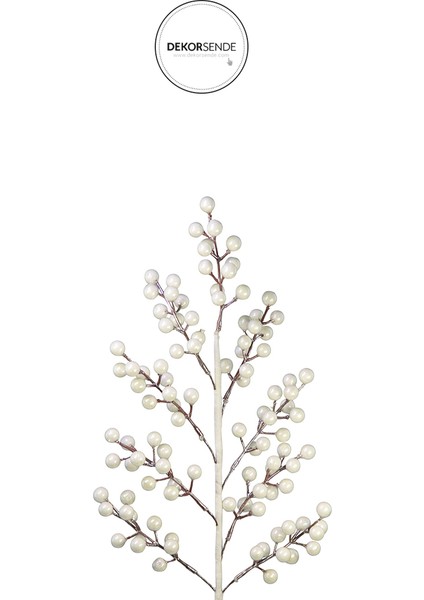Yılbaşı Süsü Berry Dal Beyaz 55 cm fiyatları