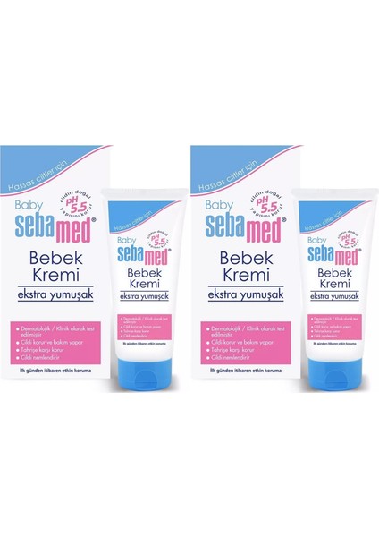 Bebek Kremi 200ML (Ekstra Yumuşak) (2 Li Set)