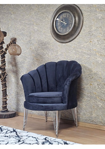 Tekli Istiridye Krom Kaplama Telli Ayak Çay Seti Koltuk Tekli Berjer , Balkon, Salon, Ofis Füme Renk 47 x 47 Boyut/ebat fırsatları