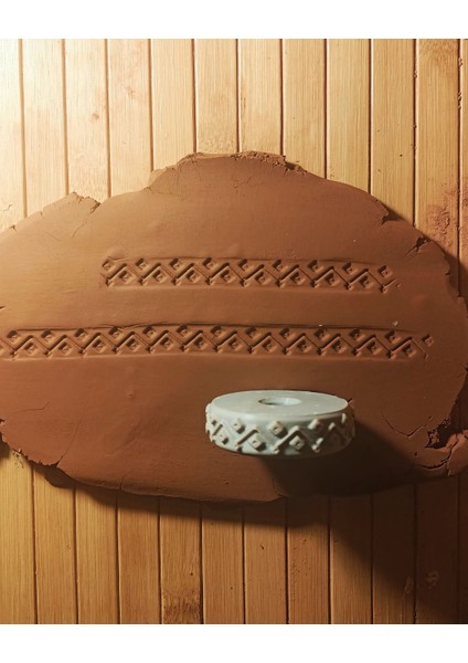 1,5 cm Desen 5 cm Çap Doku Rulosu-Doku Kil Tekerleği 8 fiyatları