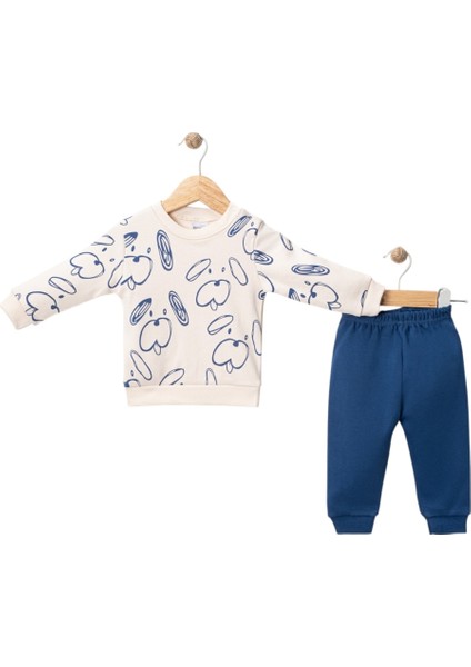 Köpek Baskılı Erkek Bebek Takım