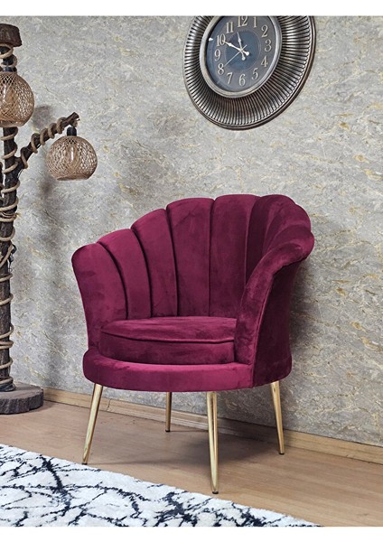 Tekli Istiridye Gold Kaplama Sivriltme Ayak Çay Seti Koltuk Tekli Berjer , Balkon, Salon, Ofis Bordo Renk 47 x 47 Boyut/ebat fırsatları