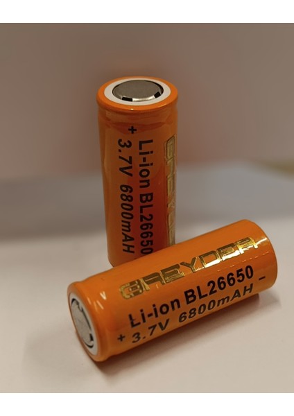 26650 Lithium Li-Ion Greyder 3,7 6800 Mah Pil