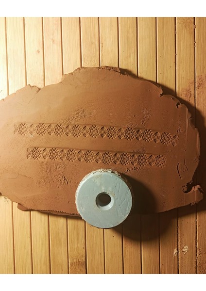 1,5 cm Desen 5 cm Çap Doku Rulosu-Doku Kil Tekerleği 9