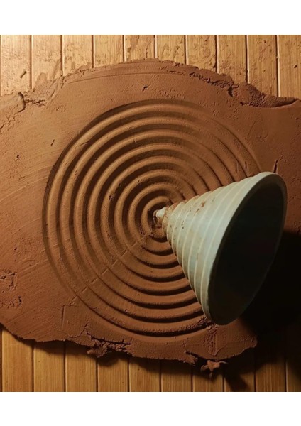 Daire Koni Damgası Doku Silindiri 7 cm