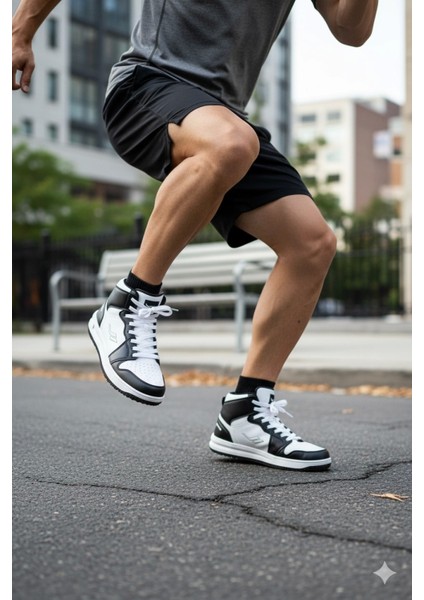 Elite Max Erkek Spor Bot Siyah-Beyaz