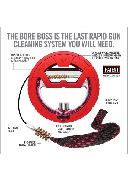 Real Avıd Bore Boss® 12CAL World’s Easıest Bore Cleaner Namlu Temizleyici