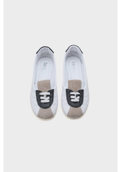 Flora Bağcıklı Deri Kadın Spor Ayakkabı Sneaker