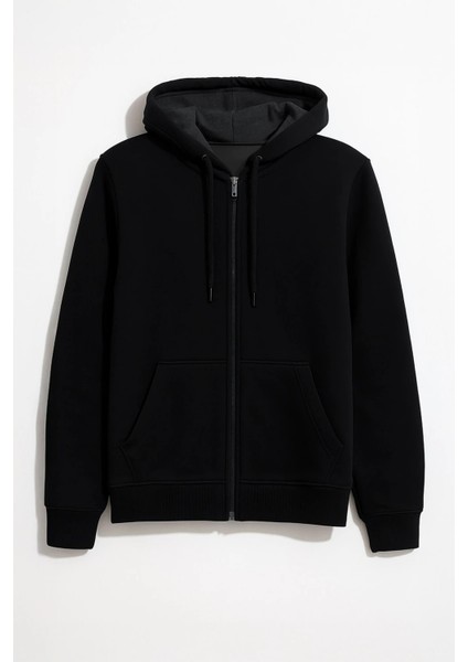 Kadın Fermuarlı Kapüşonlu Cepli Içi Polarlı Sweatshirt fiyatları