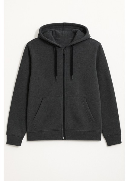 Kadın Fermuarlı Kapüşonlu Cepli Içi Polarlı Sweatshirt fiyatları